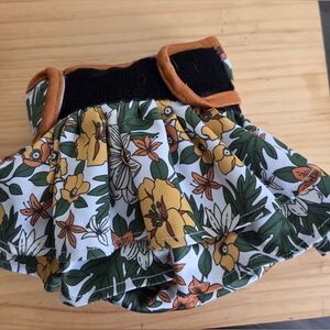 Floral Dog Skirt with Velcro Closure